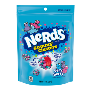 NERDS PEG CLUSTERS V. BERRY 6CT 8OZ