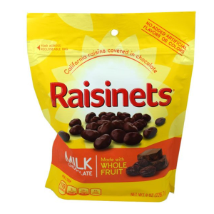 RAISINETS PEG BAG 8/8OZ