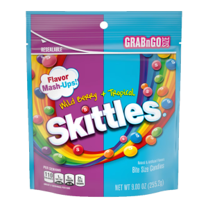 SKITTLES PEG TROP-WILDBERRY 8CT 9OZ