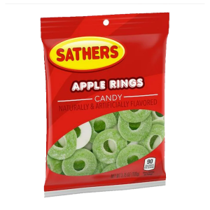 SATHER GUMMY APPLE RING 12/3.75OZ