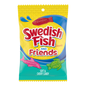SWEDISH FISH PEG + FRIEND 12CT 8OZ