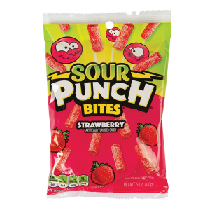SOUR PUNCH PEG BITES 6CT 5OZ STRAW