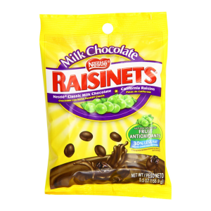 RAISINETS PEG BAG 12/5.5OZ
