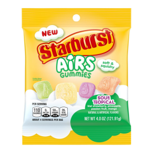 STARBURST PEG AIR GUMMY TROP 12/4OZ