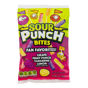 SOUR PUNCH PEG BITES 6CT 5OZ FAN F