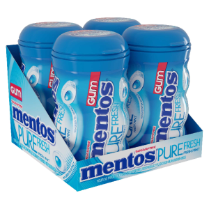 MENTOS PURE FRESH MINT 4-50 PIECES
