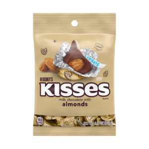 HERSHEY KISSES PEG BAG 3CT 4OZ