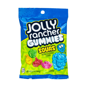JOLLY RANCHER PEG SOUR GUM 6CT 4OZ