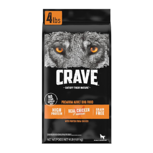 CRAVE DRY DOG FOOD CHICKEN 3/4LB