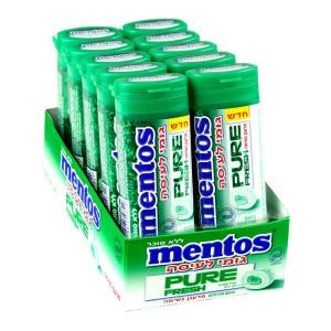 MENTOS GUM PURE SPEARMINT 10CT
