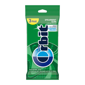 ORBIT SPEARMINT 3 PACK 10CT (1/2CS)