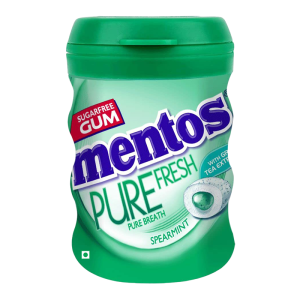 MENTOS GUM SPEARMINT BOTTLE 100CT