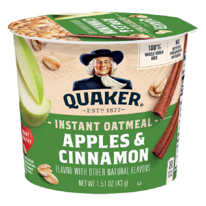 QUAKER OATS CUP APPLE CINNAMON 24CT