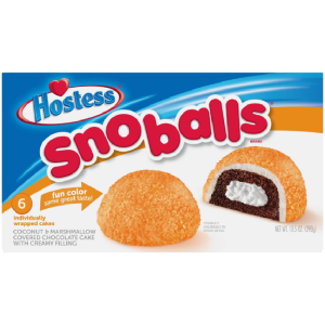 HOSTESS SNOW BALLS 6CT 3.32OZ