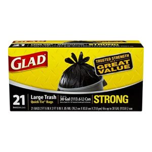 GLAD BLACK TRASH   9-21CT