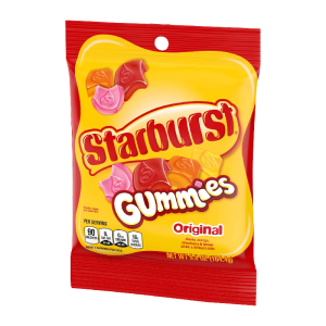 STARBURST PEG GUMMY ORIG 6CT 6OZ
