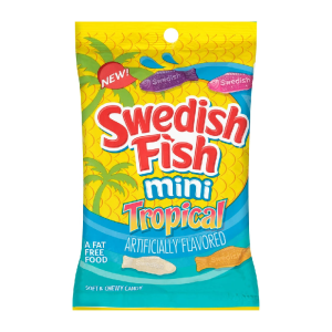SWEDISH FISH PEG TROPICAL 12CT 8OZ