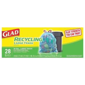 GLAD TRASH ( B L U E ) 4 / 28S