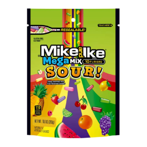 MIKE & IKE MEGA SOUR MIX PEG 12/5OZ
