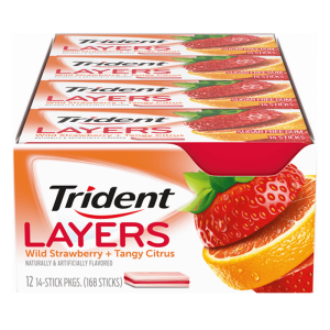 TRIDENT LAYERS STRAW/CIT 12CT T/M