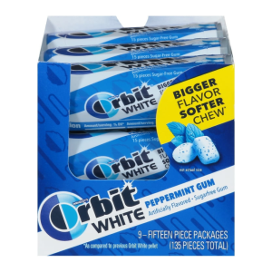 ORBIT WHITE PEPPERMINT 9CT