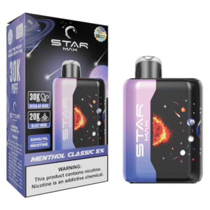 STARMAX GALAXY DISPOSABLE 30000PF MENTHOL CLASSIC 5% - BOX OF 5 (20000PF BLAST MODE)