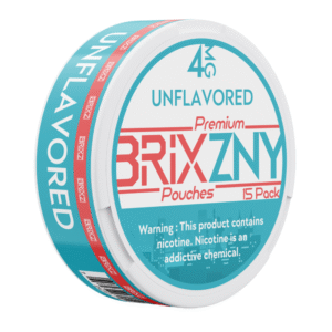 BRIXZNY NICOTINE POUCHES UNFLAVORED 4MG -PIECE(S) OF 5