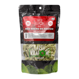 EARTH KRATOM 300CT CAPSULE RED MAENG DA