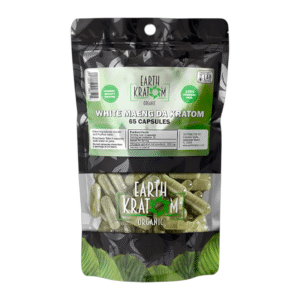 EARTH KRATOM 65CT CAPSULE WHITE MAENG DA