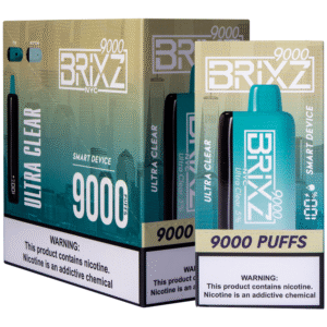 BRIXZ NYC DISPOSABLE 9000PF ULTRA CLEAR 3% -BOX OF 5