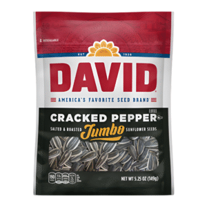 DAVID JUMBO SUNFLOWER  SEEDS PEPPER 5.25OZ/12CT
