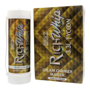 BRIXZ RICH WHIP CREAM CHARGERS 3.3L VANILLA CREAM 2CT