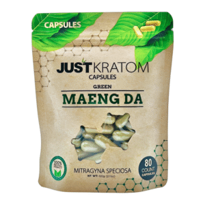 JUST KRATOM MAENG DA GREEN 80CT CAPSULES