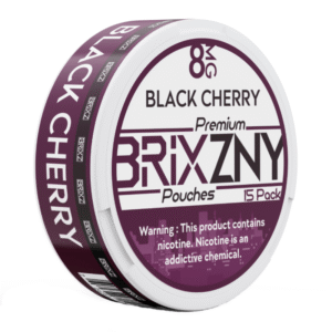 BRIXZNY NICOTINE POUCHES BLACK CHERRY 8MG -PIECE(S) OF 5