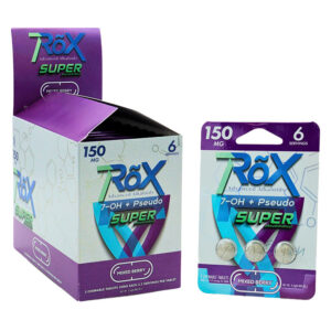 7ROX 7-HYDROXY PSEUDOINDOXYL TABLET MIXED BERRY 150MG (50MG PER TAB) 3CT PACK -BOX OF 10 PACK