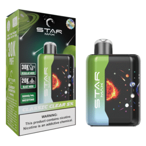 STARMAX GALAXY DISPOSABLE 30000PF CLASSIC CLEAR 5% - BOX OF 5 (20000PF BLAST MODE)