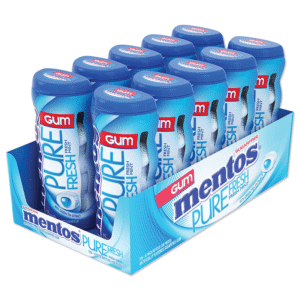 MENTOS GUM BTL PURE FRESH MINT 10CT