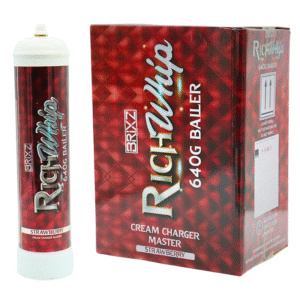 BRIXZ RICH WHIP CREAM CHARGERS 640G STRAWBERRY 6CT