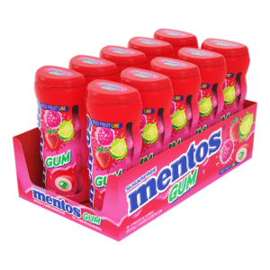MENTOS GUM RED FRUIT-LIME 10CT