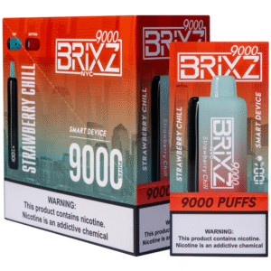BRIXZ NYC DISPOSABLE 9000PF STRAWBERRY CHILL -BOX OF 5
