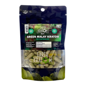 EARTH KRATOM 65CT CAPSULE GREEN MALAY