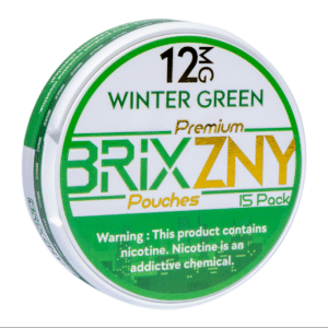 BRIXZNY NICOTINE POUCHES WINTER GREEN 12MG -PIECE(S) OF 5