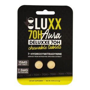 LUXX 7OH AURA DELUXXE 7-HYDROXY TABLET 2CT PACK (15MG PER TAB) -BOX OF 10 PACK