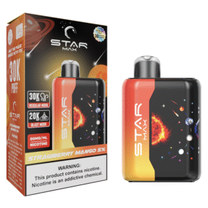 STARMAX GALAXY DISPOSABLE 30000PF STRAWBERRY MANGO 5% - BOX OF 5 (20000PF BLAST MODE)