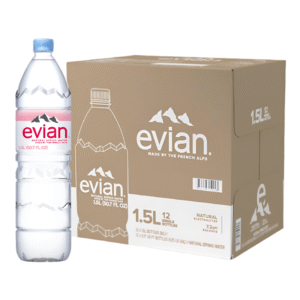 EVIAN WATER 12/1.5L PLASTIC