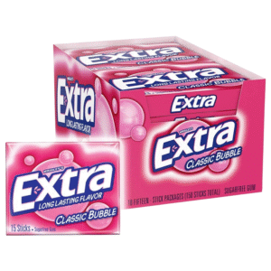 WRIGLY EXTRA CLASSIC BUBBLE STICK 10CT