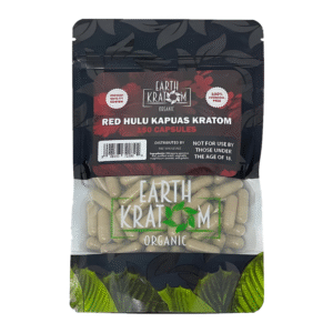EARTH KRATOM 150CT CAPSULE RED HULU KAPUAS