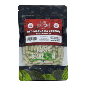 EARTH KRATOM 150CT CAPSULE RED MAENG DA