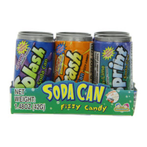 SODA CAN FIZZY CANDY 12CT