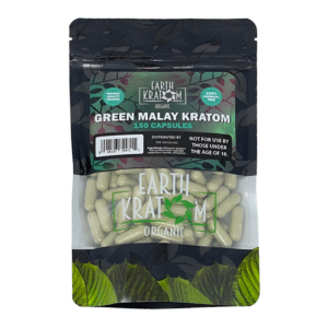 EARTH KRATOM 150CT CAPSULE GREEN MALAY